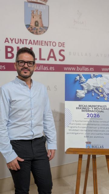El Ayuntamiento de Bullas publica las bases para apoyar a jóvenes del municipio que participen en programas de movilidad internacional
