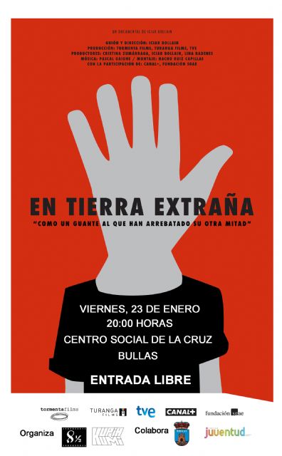 El documental 'En Tierra Extraña' se podrá ver el viernes 23 en el Centro Social La Cruz