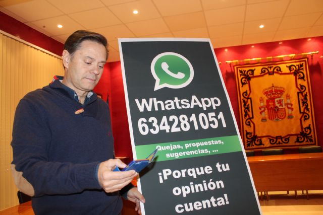 Los ciudadanos podrán comunicarse con el Ayuntamiento de Bullas a través del WhatsApp