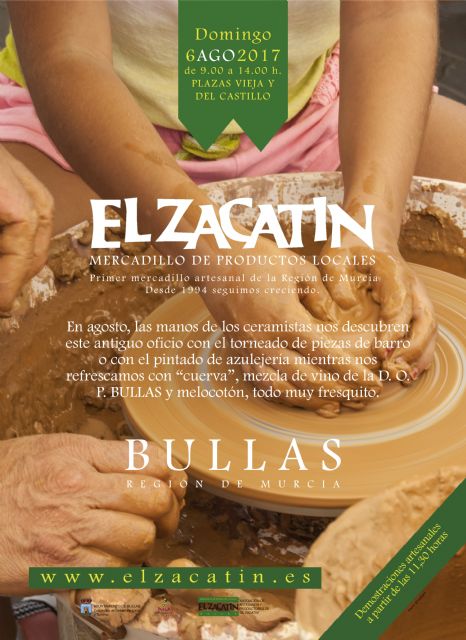 Los trabajos en cerámica serán los protagonistas en El Zacatín del próximo domingo