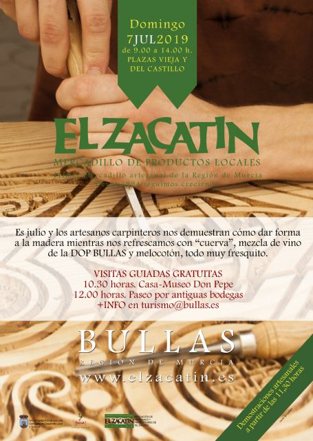 La demostración artesanal se centra en la madera en 'el Zacatín' de Julio
