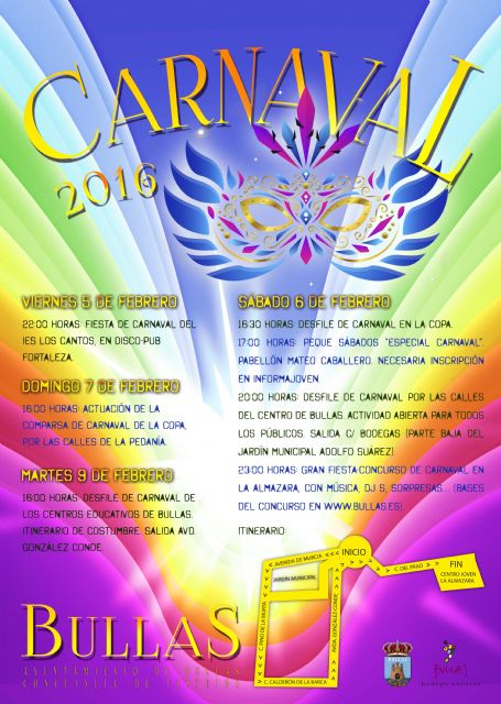 La Fiesta de Carnaval del sábado arrancará con un gran desfile
