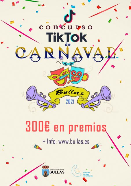Las concejalías de Juventud y Festejos convocan un concurso de Carnaval  a través de Tik Tok