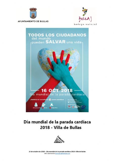 Primera Jornada 'Día Mundial de la Parada Cardiaca 2018 Villa de Bullas'
