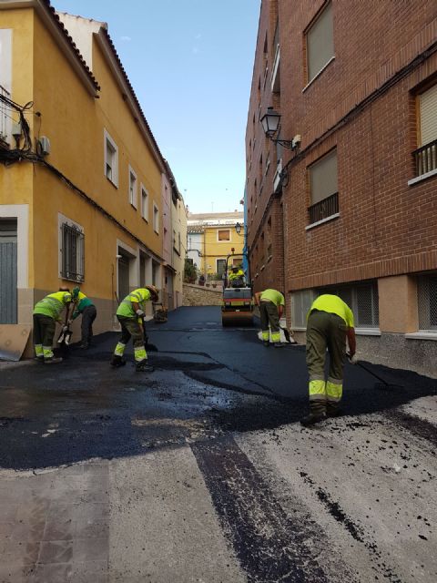El Ayuntamiento de Bullas asfalta calles y avenidas