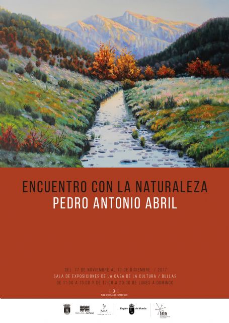 Pedro Antonio Abril trae a Bullas su exposición de pintura 'Encuentro con la naturaleza'