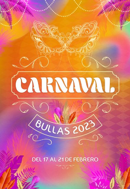 Bullas volverá a disfrutar de unos carnavales en todo su esplendor, una fiesta popular en la que la imaginación de los bulleros y bulleras se hace notar con disfraces muy coloridos y originales