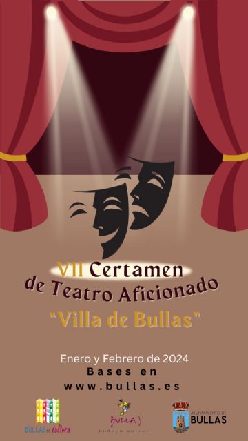 Publicadas las bases para la celebración del VII Certamen de Teatro Aficionado 'Villa de Bullas'
