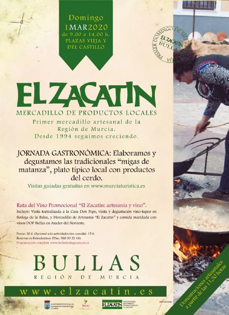 Jornada gastronómica en 'El Zacatín' con degustación de 'migas de matanza'