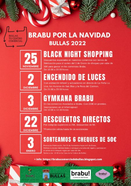 La Concejalía de Comercio y Brabu! elaboran un calendario de acciones por Navidad