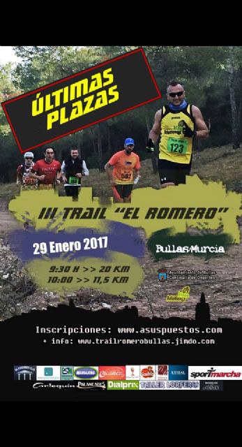 La III Trail El Romero se disputa este domingo
