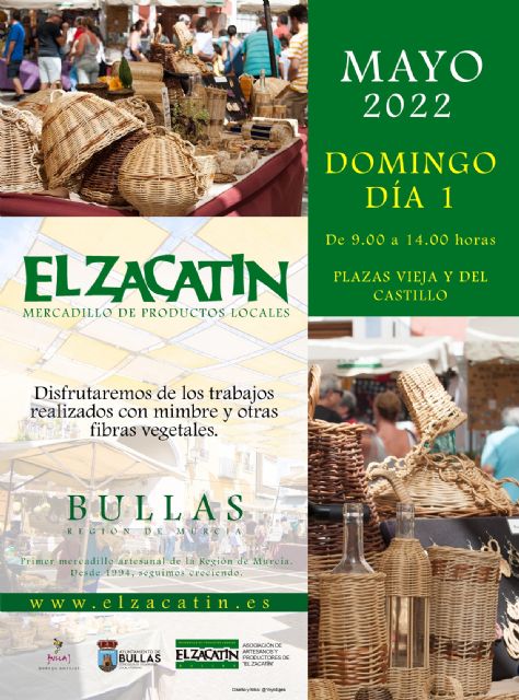 'El Zacatín' del mes de mayo estará dedicado a los trabajos con mimbre y otras fibras vegetales