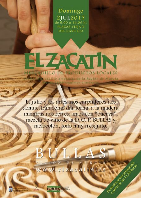 El Zacatín destaca este domingo el trabajo artesanal de los carpinteros