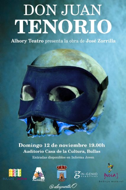 Alhory Teatro interpretará en la Casa de Cultura  'Don Juan Tenorio'