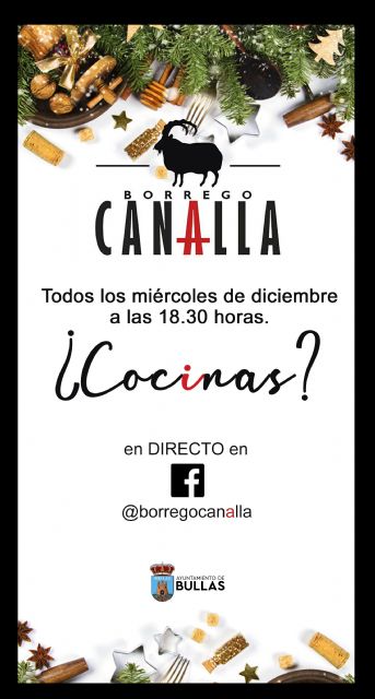 El Ayuntamiento de Bullas te invita a cocinar con Borrego Canalla
